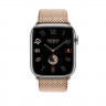 Ремешок Hermes для Apple Watch 45mm Toile H Single Tour - Золото/Слоновая кость (Gold/Ecru)