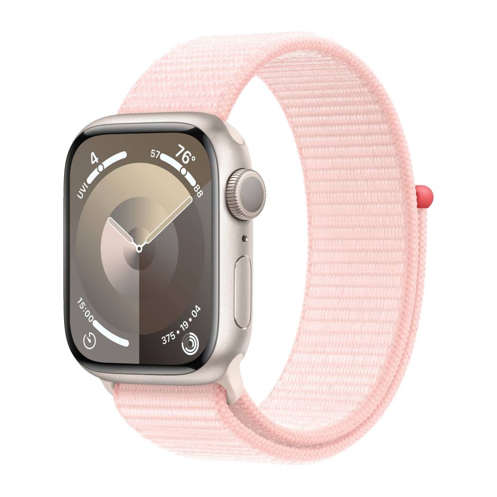 Apple Watch 9 Aluminum Starlight 41mm Light Pink loop