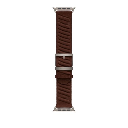 Ремешок Hermès для Apple Watch Ultra 49mm En Mer — бордовый (Bordeaux)