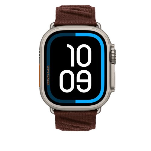 Ремешок Hermès для Apple Watch Ultra 49mm En Mer — бордовый (Bordeaux)