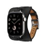 Ремешок Hermes для Apple Watch 42mm Attelage En Selle — черный (Noir)