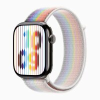 Apple Watch Series 10 46mm, Slate Titanium Case with Sport Loop - Pride Edition