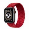 Apple Watch Edition Series 6 Titanium Space Black 40mm, красный плетёный монобраслет
