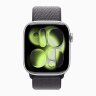 Apple Watch Series 11 42mm, Silver Aluminum Case with Sport Loop - Dark Gray