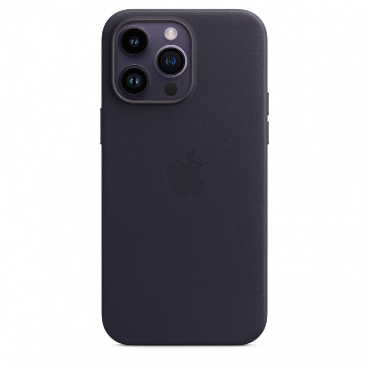 Кожаный чехол для iPhone 14 Pro с MagSafe - Чернильный