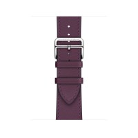 Ремешок Hermès Single Tour из кожи Swift 41mm для Apple Watch - Черная смородина (Cassis)