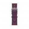 Ремешок Hermès Single Tour из кожи Swift 41mm для Apple Watch - Черная смородина (Cassis)