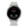 Умные часы Garmin Venu 3S 41mm Silver Stainless Steel Bezel Sage Gray Case Silicone Band