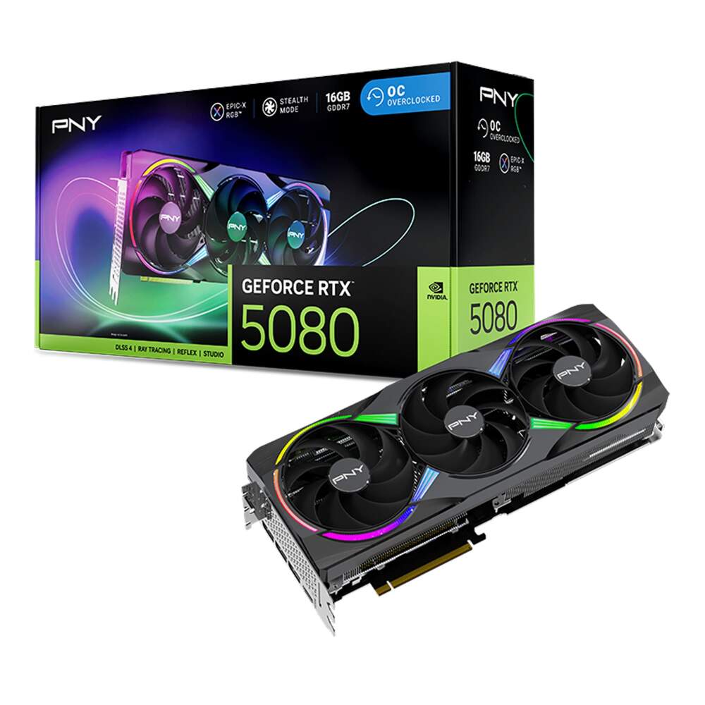 Купить видеокарту PNY GeForce RTX 5080 AR ГБ EPIC-X R ГБ OC в