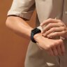 Ремешок Hermes для Apple Watch 42mm Toile H Single Tour - Деним/Черный (Denim/Noir)
