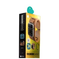 Кожаный ремешок COTEetCI W10 FASHION BAND для Apple Watch 42мм - Голубой
