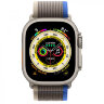 Apple Watch Ultra 3 49mm Titanium Case with Blue/Gray Trail Loop (S/M)