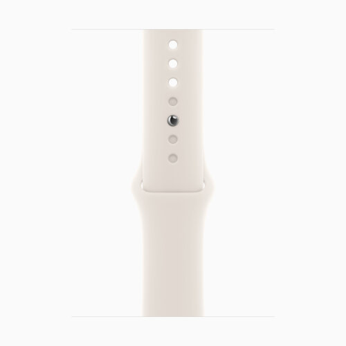 Apple Watch Series 10 42mm, Silver Aluminum Case with Sport Band - Starlight