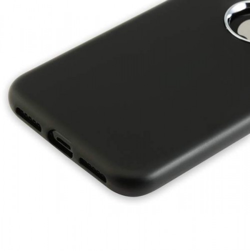 Силиконовый чехол-накладка Metal touch Series для iPhone X - Черный