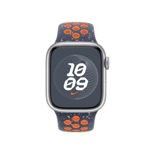 Спортивный ремешок для Apple Watch 42mm Nike Sport Band (S/M) - Синее пламя (Blue Flame)