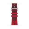 Apple Watch Series 7 Hermes 41 мм с нейлоновым ремешком красный / бордовый