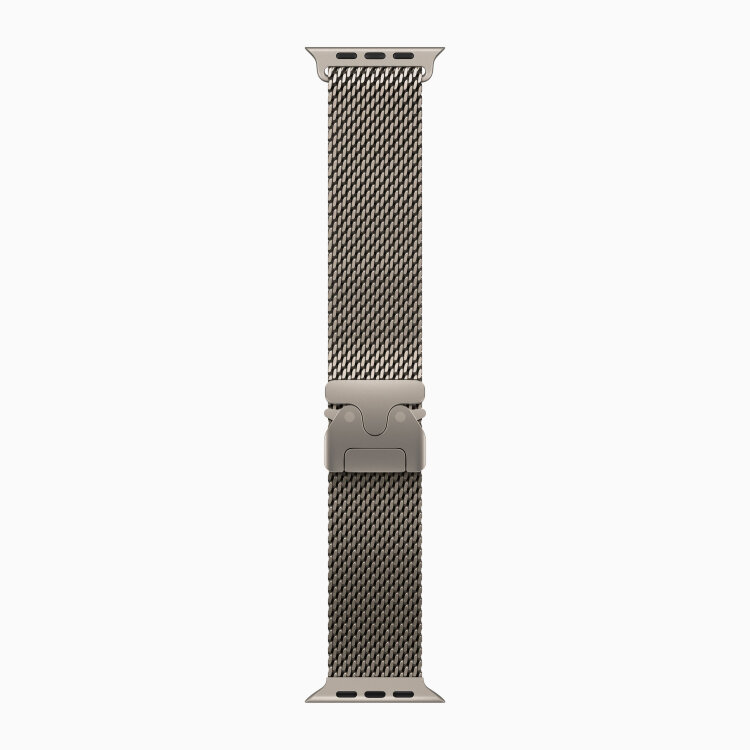 Металлический браслет Natural Milanese Loop для Apple Watch Ultra 3