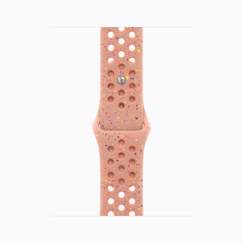 Apple Watch Series 11 42mm, Rose Gold Aluminum Case with Nike Sport Band - Alpenglow Pink