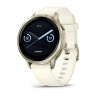 Умные часы Garmin Venu 4 41mm, Lunar Gold, Bone Silicone Band