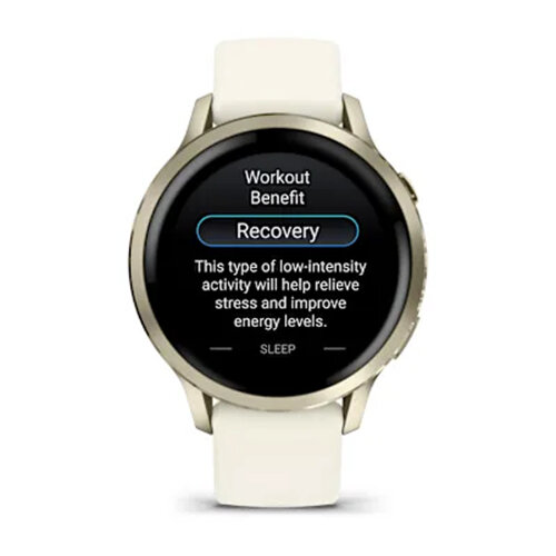 Умные часы Garmin Venu 4 41mm, Lunar Gold, Bone Silicone Band