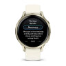 Умные часы Garmin Venu 4 41mm, Lunar Gold, Bone Silicone Band
