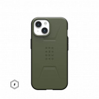 Защитный чехол Uag Civilian для iPhone 15 с MagSafe - Оливковый (Olive Drab)