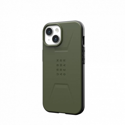 Защитный чехол Uag Civilian для iPhone 15 с MagSafe - Оливковый (Olive Drab)