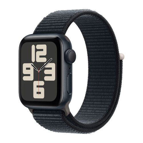 Apple Watch SE (2023) 44mm, Midnight Aluminum Case with Sport Loop - Midnight (Черный)