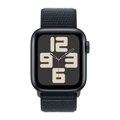 Apple Watch SE (2023) 44mm, Midnight Aluminum Case with Sport Loop - Midnight (Черный)