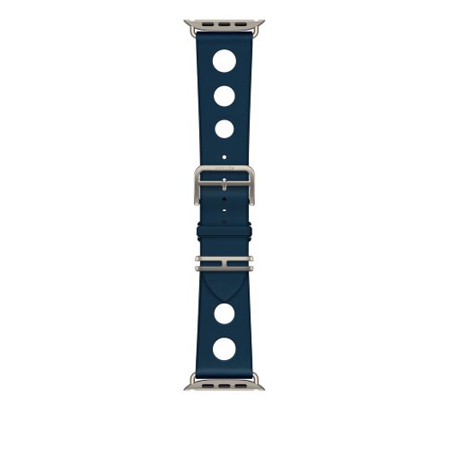 Ремешок Hermès для Apple Watch Ultra 49mm Scub’H Diving — синий (Bleu De Malte)