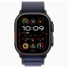 Apple Watch Ultra 2 49mm Black Titanium Case with Navy Alpine Loop (Large)