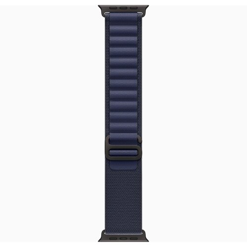 Apple Watch Ultra 2 49mm Black Titanium Case with Navy Alpine Loop (Large)