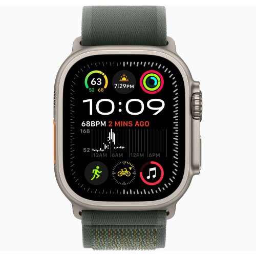 Ремешок для Apple Watch Ultra 49mm Trail Loop Titanium (S/M) - Green (Зеленый)