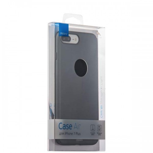 Пластиковая чехол-накладка Deppa Air для iPhone 8 Plus и 7 Plus - Графитовый