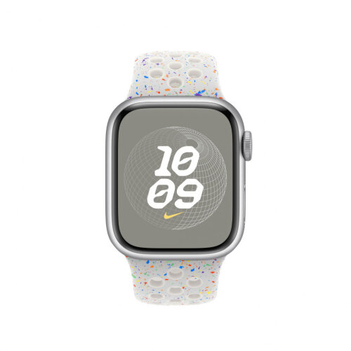 Спортивный ремешок для Apple Watch 42mm Nike Sport Band (S/M) - Чистый платинум (Pure Platinum)