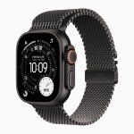 Apple Watch Ultra 3 49mm Black Titanium Case with Black Milanese Loop