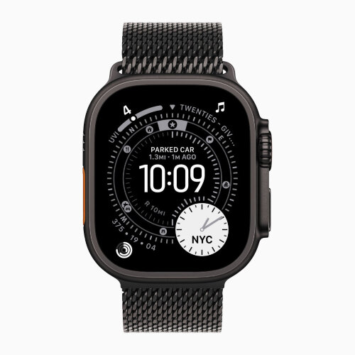 Металлический браслет Black Milanese Loop для Apple Watch Ultra 3