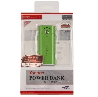 Yoobao yb-622 power bank 5200 mah зеленый - внешняя батарея