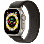 Apple Watch Ultra 49mm Titanium Case with Black / Gray Trail Loop (S/M)