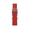Кожаный pемешок Hermes для Apple Watch Single Tour 42 mm - Красный (Rouge Radieux)