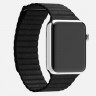 Apple Watch 42mm/ Кожаный магнитный ремешок черный