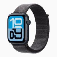 Apple Watch SE 3 40mm, Midnight Aluminum Case with Sport Loop - Dark Gray