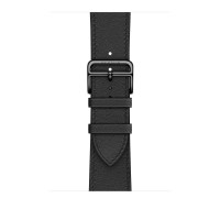 Ремешок Hermès Single Tour из кожи Swift 44mm для Apple Watch - Черный