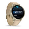 Умные часы Garmin Venu 4 41mm, Lunar Gold, Bone Silicone Band, Light Sand Leather Band