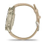 Умные часы Garmin Venu 4 41mm, Lunar Gold, Bone Silicone Band, Light Sand Leather Band