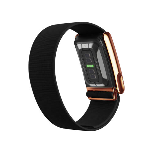 Ремешок для фитнес-браслета WHOOP Your Way MG Rose Gold, Band CoreKnit Jet Black