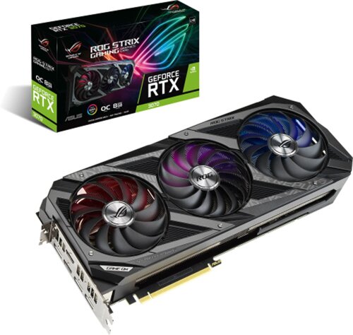 Игровая видеокарта NVIDIA ASUS ROG Strix RTX 3070 Ti GAMING OC