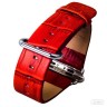 Ремешок кожаный iBacks с классической пряжкой для Apple Watch 42mm Красный