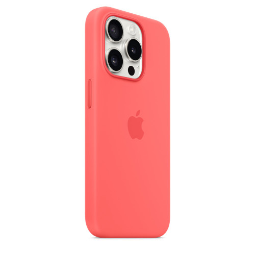 Силиконовый чехол для iPhone 15 Pro с MagSafe - Гуава (Guava)