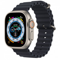 Apple Watch Ultra 2 49mm Titanium Case with Midnight Ocean Band